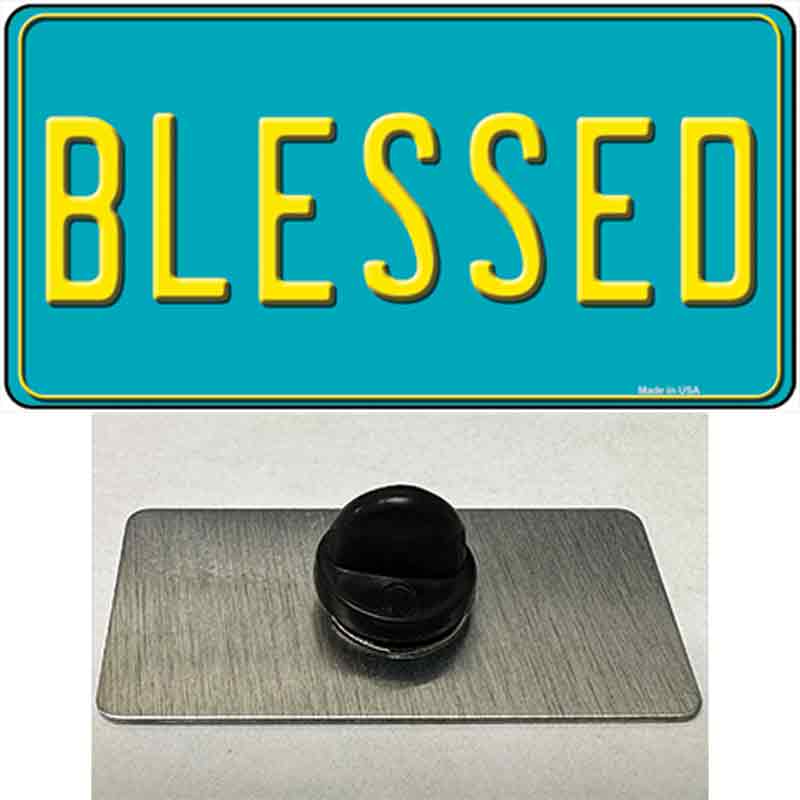 PIN-LP-11644 1.5 x 0.75 in. Blessed Novelty Rectangle Metal Hat Pin