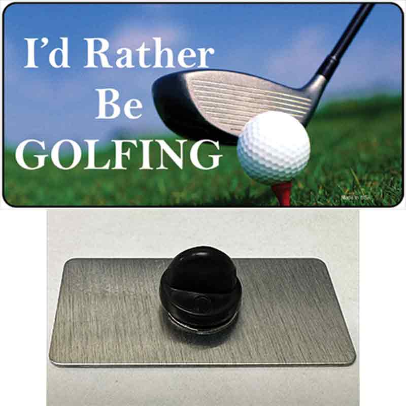 PIN-LP-319 1.5 x 0.75 in. Rather Be Golfing Novelty Rectangle Metal Hat Pin