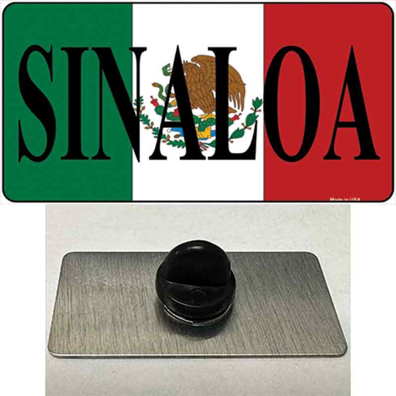 PIN-LP-3433 1.5 x 0.75 in. Sinaloa Novelty Rectangle Metal Hat Pin