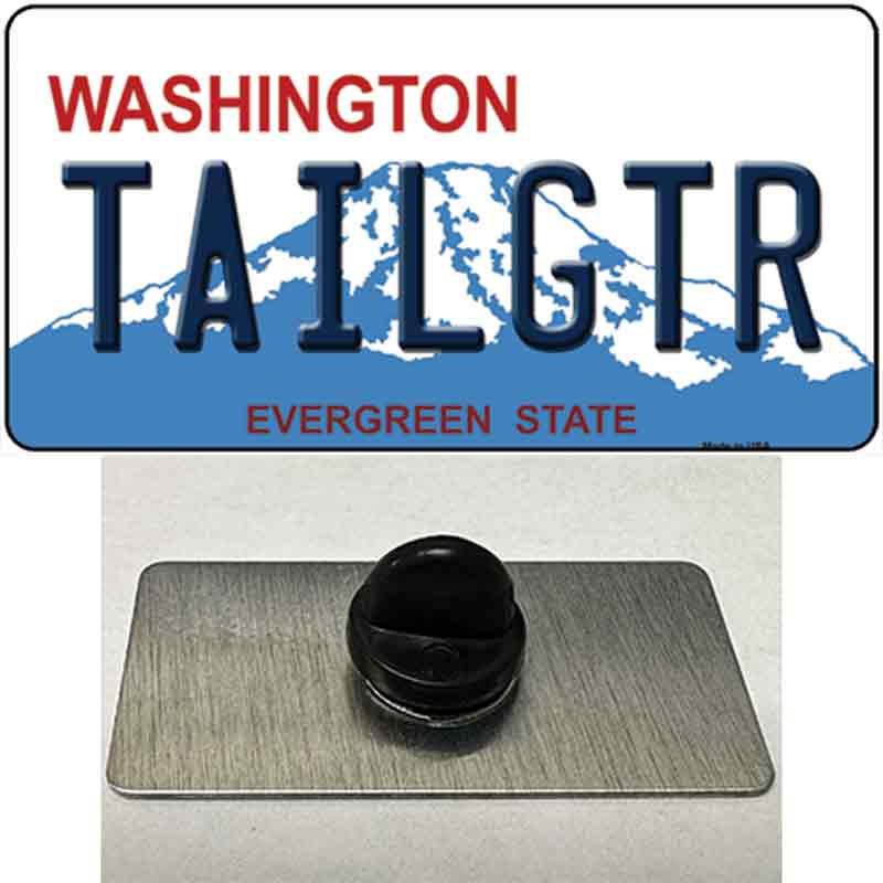 PIN-LP-3690 1.5 x 0.75 in. Tailgtr Washington Novelty Rectangle Metal Hat Pin