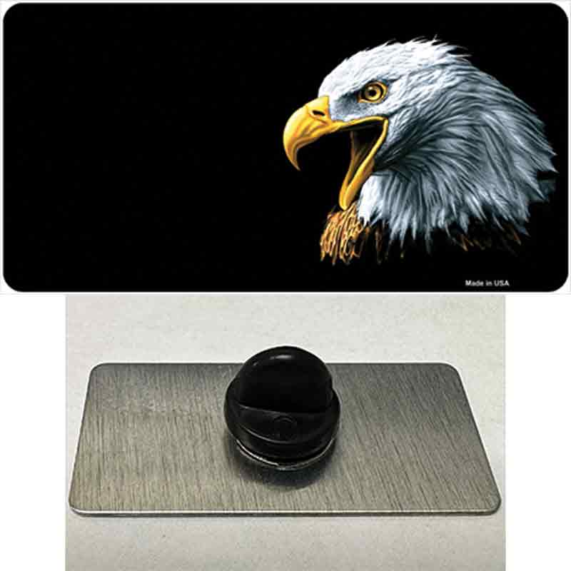 PIN-LP-3744 1.5 x 0.75 in. Bald Eagle Offset Novelty Rectangle Metal Hat Pin