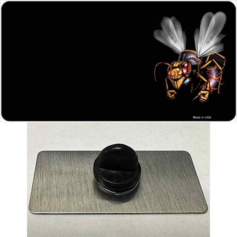 PIN-LP-3747 1.5 x 0.75 in. Hornet Offset Novelty Rectangle Metal Hat Pin