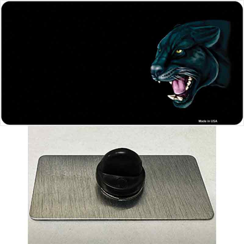 PIN-LP-3767 1.5 x 0.75 in. Panther Offset Profile Novelty Rectangle Metal Hat Pin