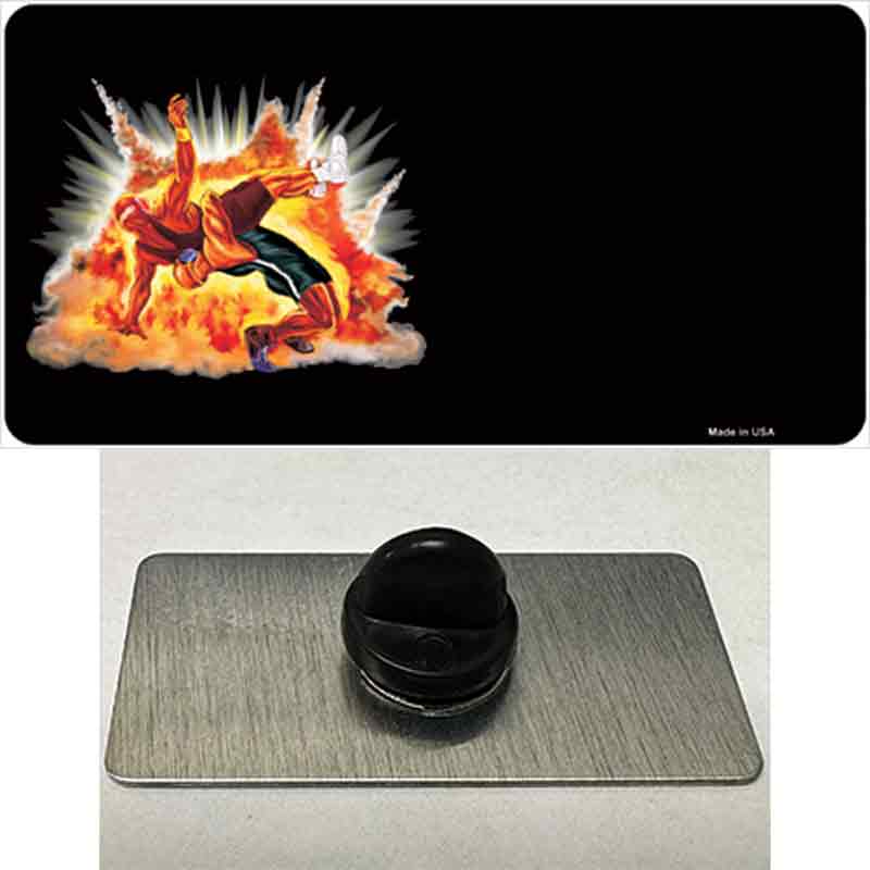 PIN-LP-3805 1.5 x 0.75 in. Wrestling Offset Novelty Rectangle Metal Hat Pin