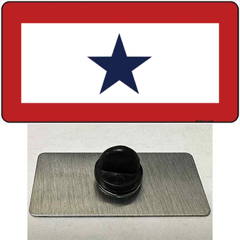 PIN-LP-1448 1.5 x 0.75 in. Blue Star One Novelty Rectangle Metal Hat Pin