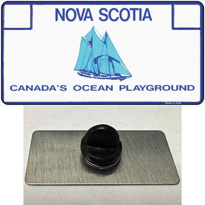 PIN-LP-1508 1.5 x 0.75 in. Nova Scotia Novelty Rectangle Metal Hat Pin
