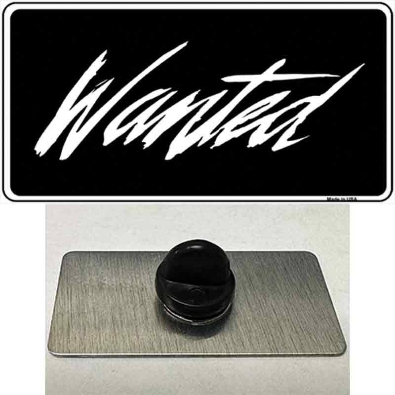 PIN-LP-1899 1.5 x 0.75 in. Wanted Novelty Rectangle Metal Hat Pin
