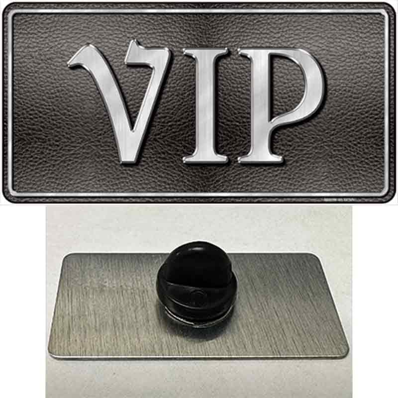PIN-LP-410 1.5 x 0.75 in. VIP Novelty Rectangle Metal Hat Pin