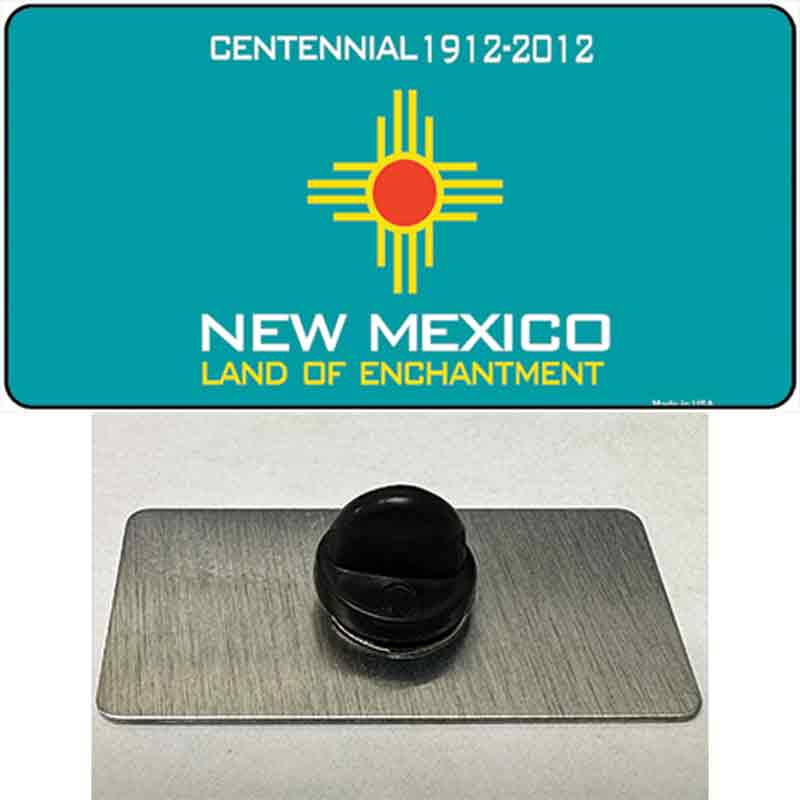 PIN-LP-4214 1.5 x 0.75 in. Mexico Teal State Blank Novelty Rectangle Metal Hat Pin