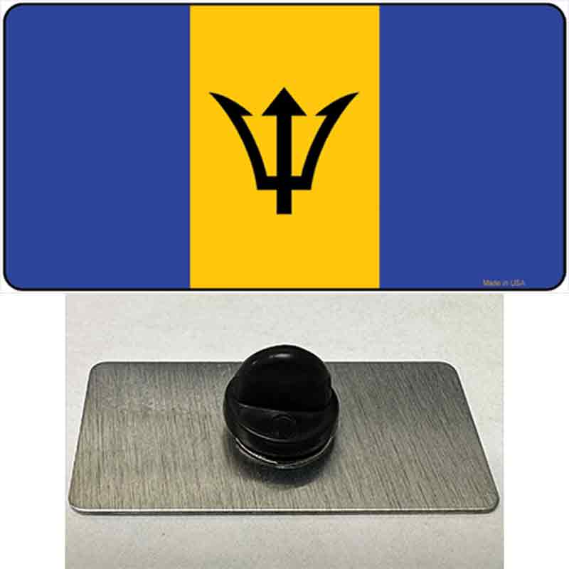 PIN-LP-2152 1.5 x 0.75 in. Barbados Flag Novelty Rectangle Metal Hat Pin