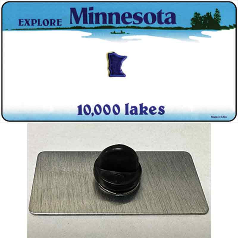 PIN-LP-2238 1.5 x 0.75 in. Minnesota State Blank Novelty Rectangle Metal Hat Pin