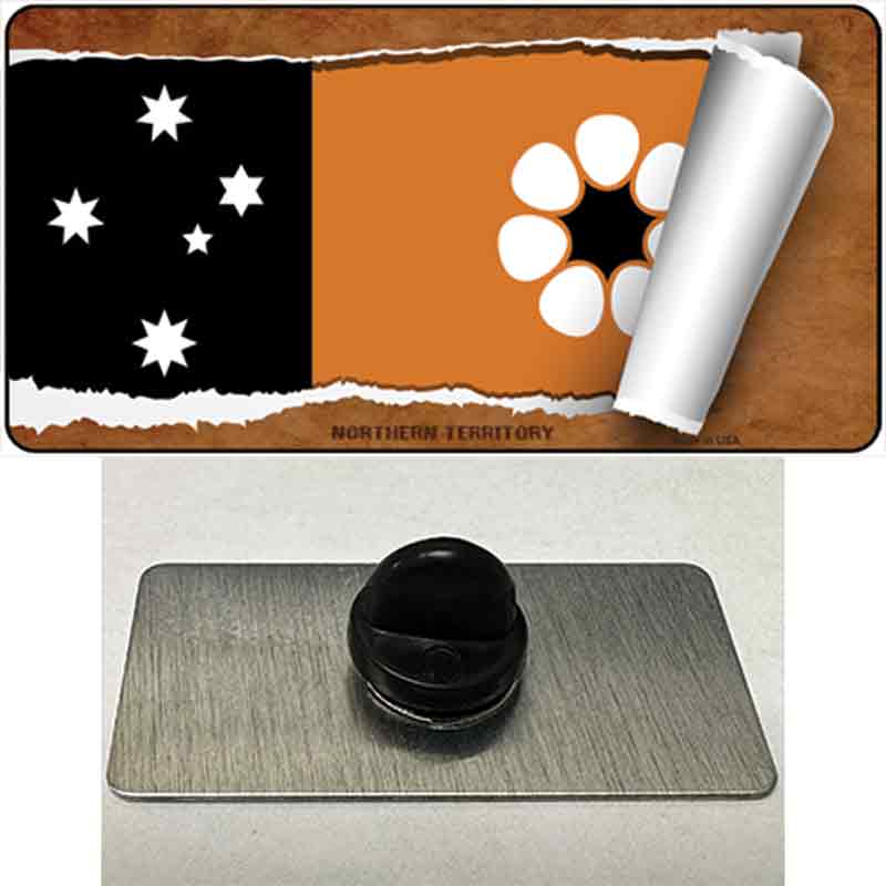 PIN-LP-9337 1.5 x 0.75 in. Northern Territory Flag Scroll Novelty Rectangle Metal Hat Pin