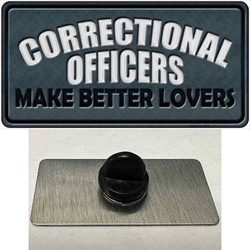 PIN-LP-9347 1.5 x 0.75 in. Corrections Officer Better Lover Novelty Rectangle Metal Hat Pin
