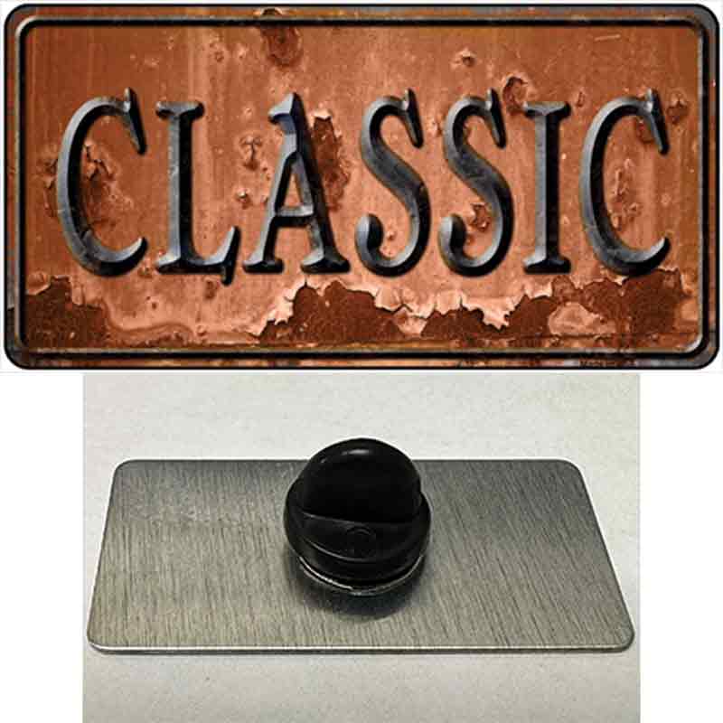 PIN-LP-8113 1.5 x 0.75 in. Classic Novelty Rectangle Metal Hat Pin