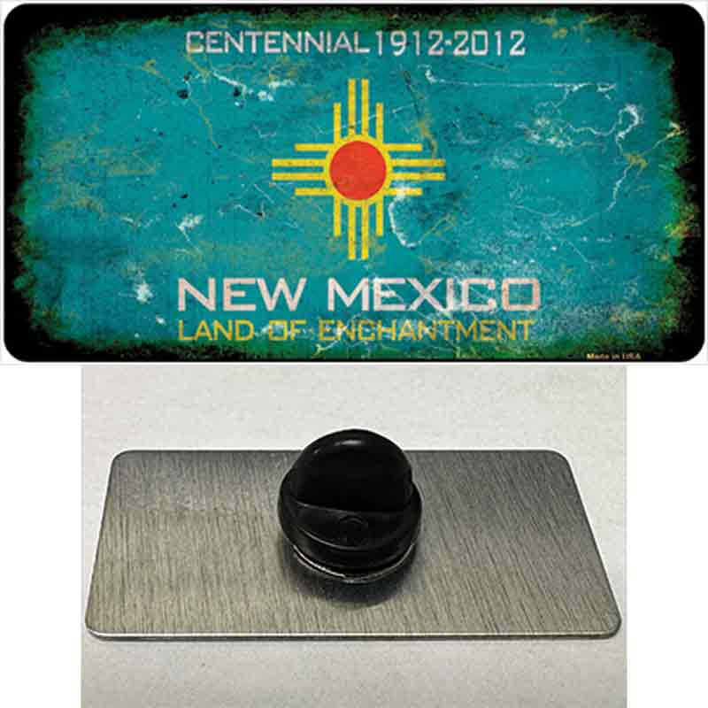 PIN-LP-8168 1.5 x 0.75 in. Mexico Centennial Rusty Blank Novelty Rectangle Metal Hat Pin