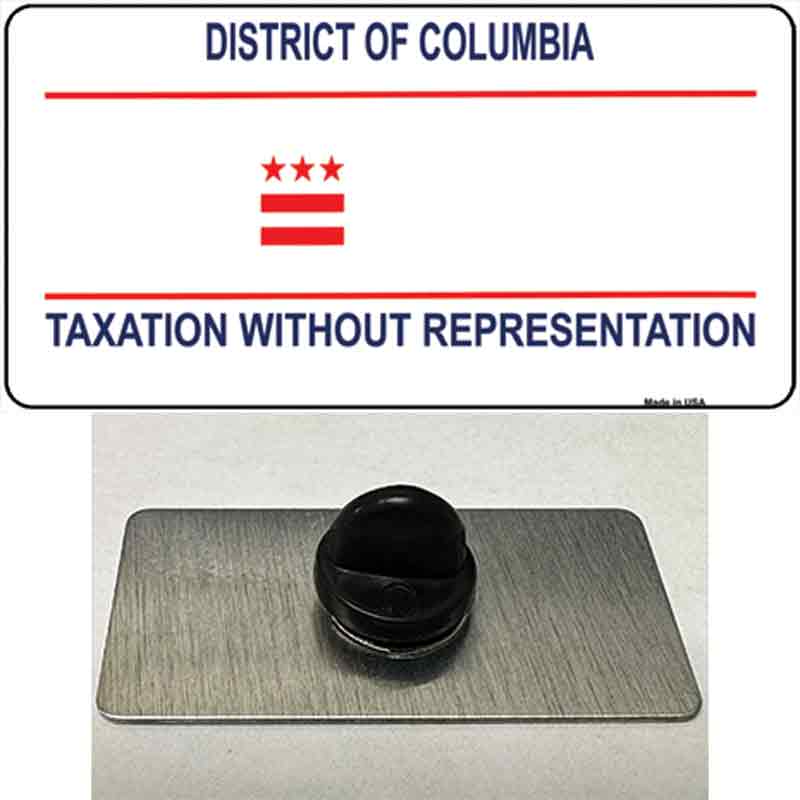 PIN-LP-8227 1.5 x 0.75 in. Taxation Without Representation Novelty Rectangle Metal Hat Pin