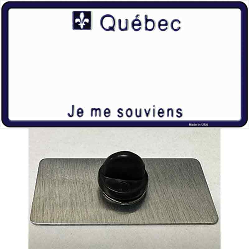 PIN-LP-1512 1.5 x 0.75 in. Quebec Novelty Rectangle Metal Hat Pin