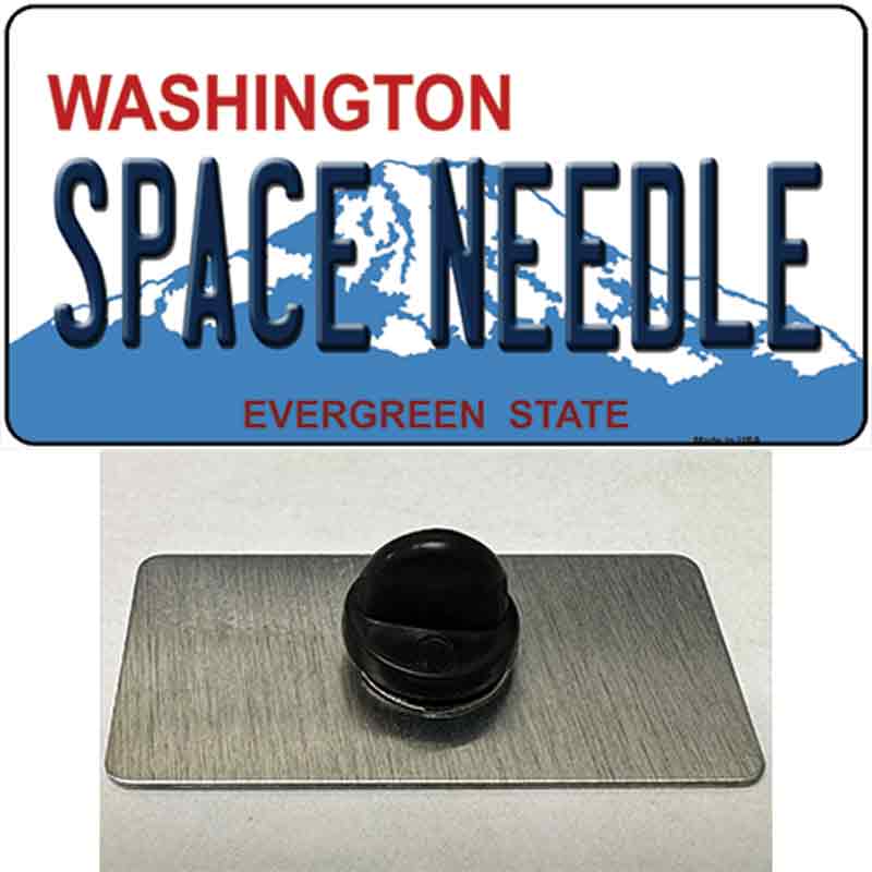PIN-LP-8398 1.5 x 0.75 in. Space Needle Washington Novelty Rectangle Metal Hat Pin