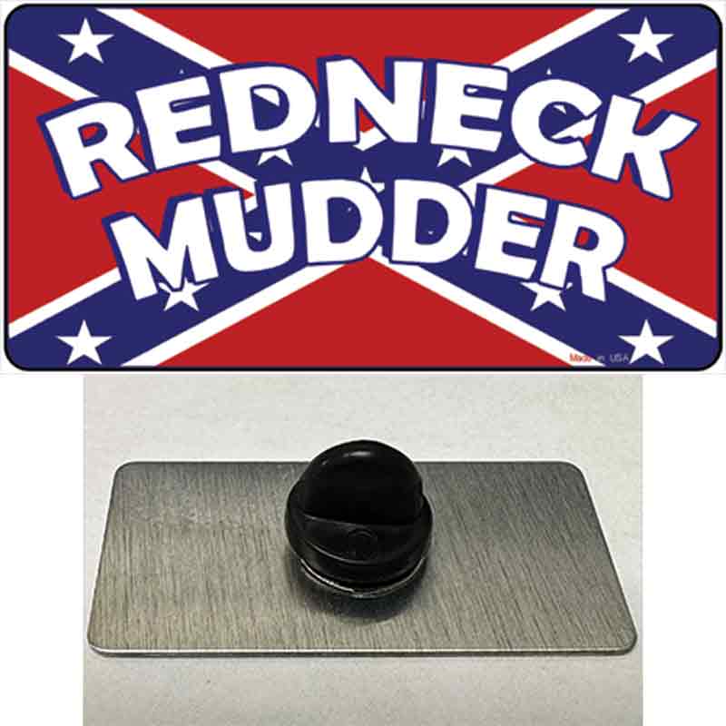 PIN-LP-842 1.5 x 0.75 in. Redneck Mudder Novelty Rectangle Metal Hat Pin