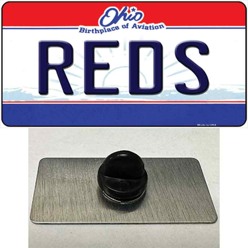 PIN-LP-2073 1.5 x 0.75 in. Reds Ohio State Novelty Rectangle Metal Hat Pin