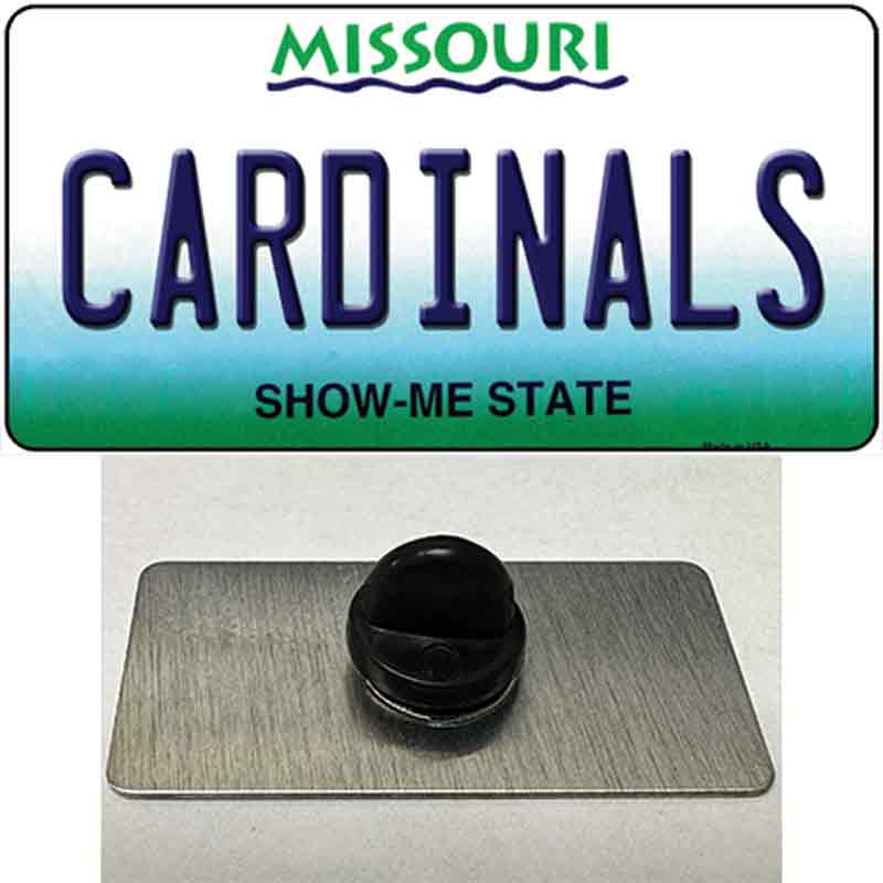 PIN-LP-2094 1.5 x 0.75 in. Cardinals Missouri State Novelty Rectangle Metal Hat Pin -  Smart Blonde