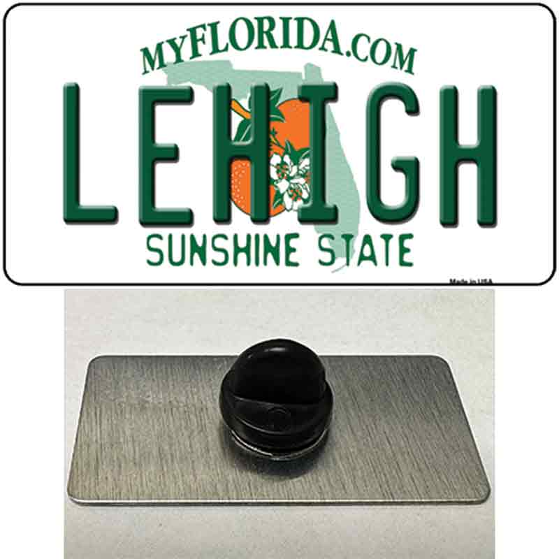 PIN-LP-8523 1.5 x 0.75 in. Lehigh FL Novelty Rectangle Metal Hat Pin