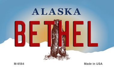 Bethel Alaska State Novelty Metal Magnet M-9584