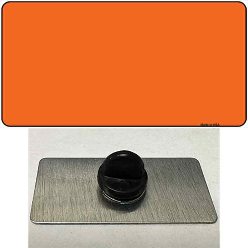 PIN-LP-2367 1.5 x 0.75 in. Orange Solid Novelty Rectangle Metal Hat Pin
