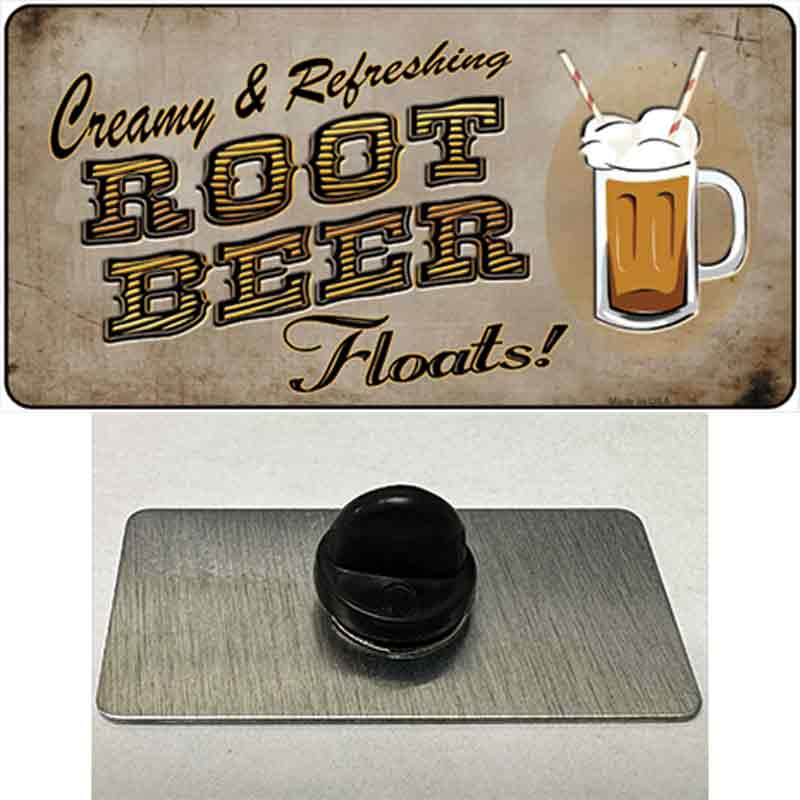 PIN-LP-9907 1.5 x 0.75 in. Root Beer Floats Novelty Rectangle Metal Hat Pin