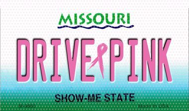 M-9660 Drive Pink Missouri Novelty Metal Magnet - 3.5 x 2 in -  Smart Blonde