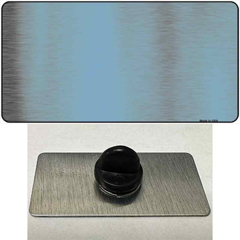 PIN-LPC-1009 1.5 x 0.75 in. Light Blue Metallic Solid Novelty Rectangle Metal Hat Pin