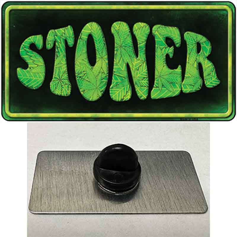 PIN-LP-8755 1.5 x 0.75 in. Stoner Novelty Rectangle Metal Hat Pin
