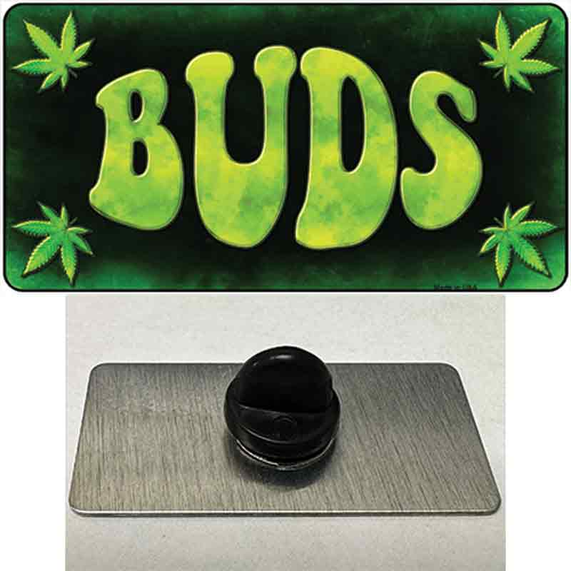 PIN-LP-8756 1.5 x 0.75 in. Buds Novelty Rectangle Metal Hat Pin