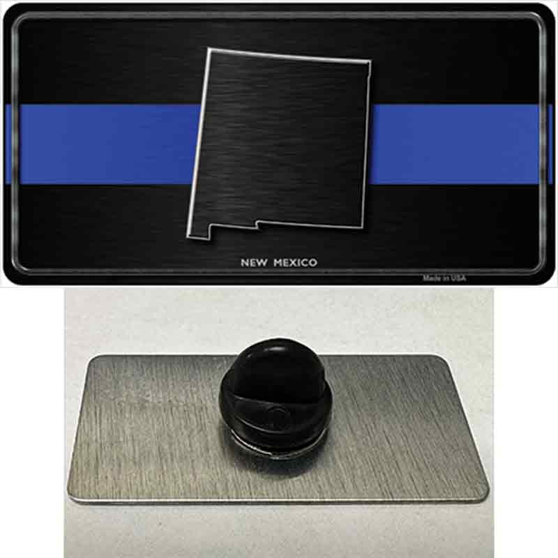 PIN-LP-8913 1.5 x 0.75 in. Mexico Thin Blue Line Novelty Rectangle Metal Hat Pin