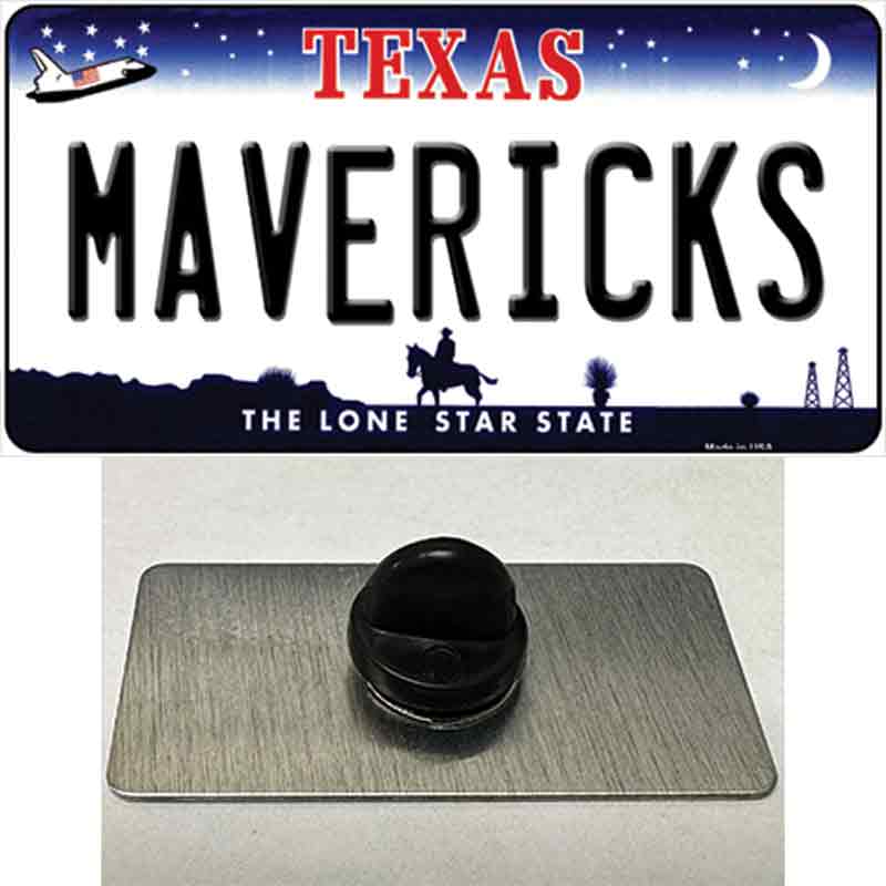 PIN-LP-2568 1.5 x 0.75 in. Mavericks Texas State Novelty Rectangle Metal Hat Pin