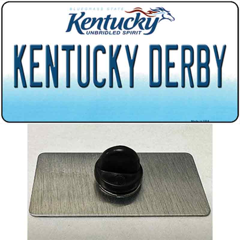 PINLP6764 15 x 075 in Kentucky Derby Kentucky Novelty Rectangle Metal Hat Pin
