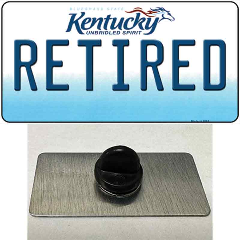 PIN-LP-6773 1.5 x 0.75 in. Retired Kentucky Novelty Rectangle Metal Hat Pin -  Smart Blonde