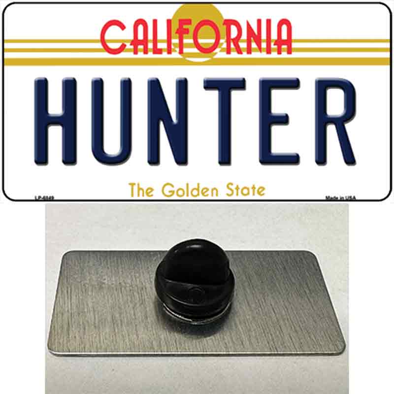 PIN-LP-6849 1.5 x 0.75 in. Hunter California Novelty Rectangle Metal Hat Pin