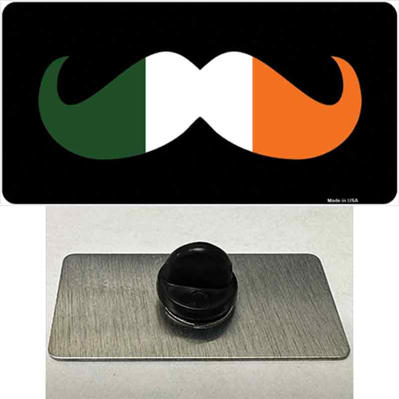 PIN-LP-6888 1.5 x 0.75 in. Irish Mustache Novelty Rectangle Metal Hat Pin