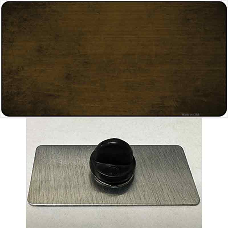 PIN-LP-6908 1.5 x 0.75 in. Brown Oil Rubbed Solid Novelty Rectangle Metal Hat Pin