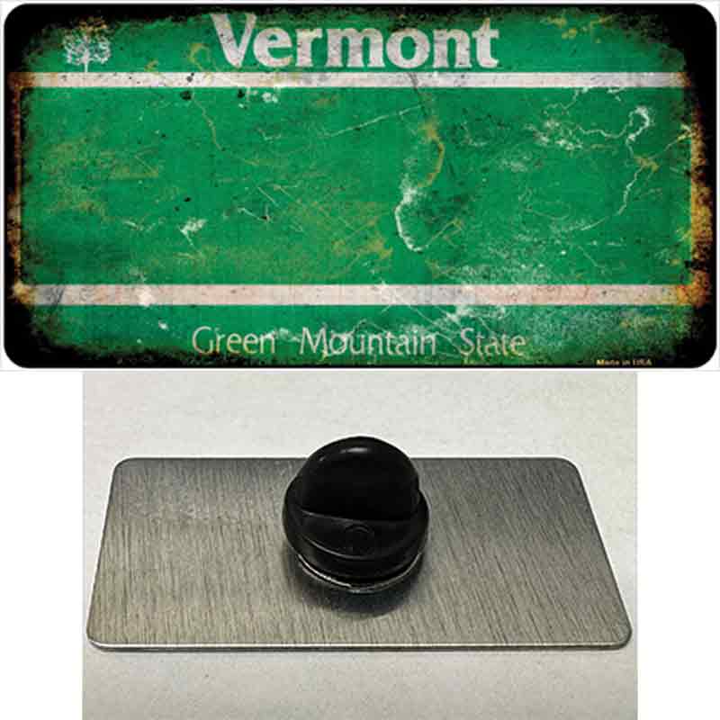 PIN-LP-8162 1.5 x 0.75 in. Vermont Rusty Blank Novelty Rectangle Metal Hat Pin
