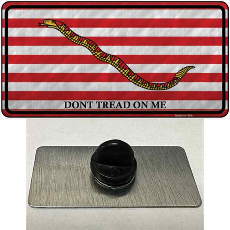 PIN-LP-8226 1.5 x 0.75 in. Dont Tread On Me Culpeper Novelty Rectangle Metal Hat Pin