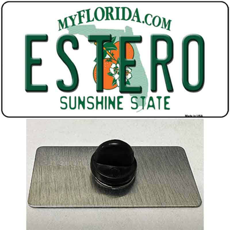 PIN-LP-8271 1.5 x 0.75 in. Estero Sunshine State Novelty Rectangle Metal Hat Pin