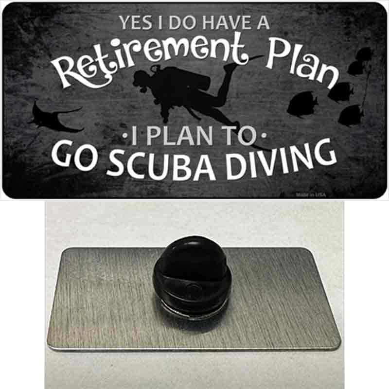 PIN-LP-8345 1.5 x 0.75 in. Retirement Plan Novelty Rectangle Metal Hat Pin