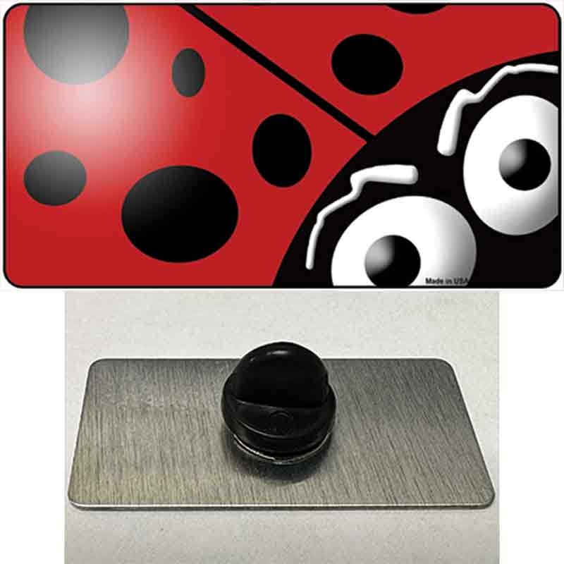 PIN-LP-8411 1.5 x 0.75 in. Lady Bug Novelty Rectangle Metal Hat Pin