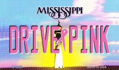 SMART BLONDE Drive Pink Mississippi Novelty Metal Magnet M-9659