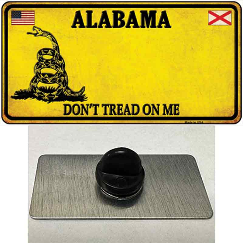 PIN-LP-8833 1.5 x 0.75 in. Alabama Dont Tread On Me Novelty Rectangle Metal Hat Pin