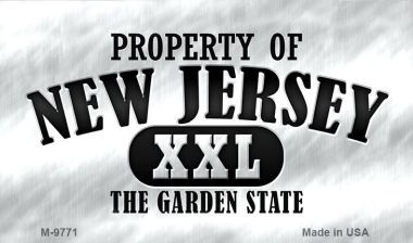 SMART BLONDE Property of New Jersey Novelty Metal Magnet M-9771