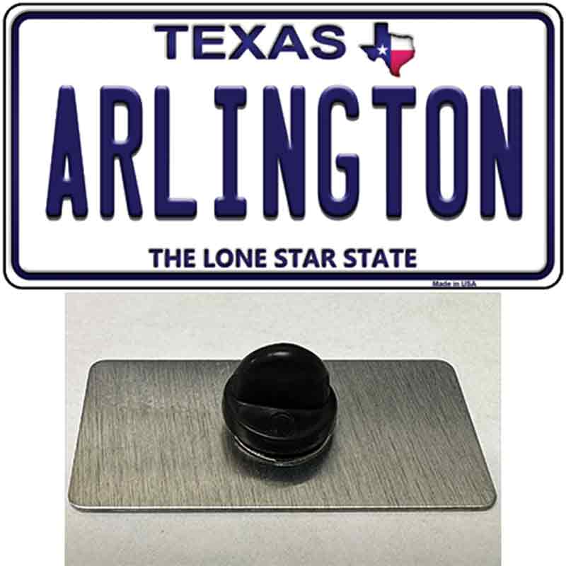 PIN-LP-9372 1.5 x 0.75 in. Arlington Texas Novelty Rectangle Metal Hat Pin
