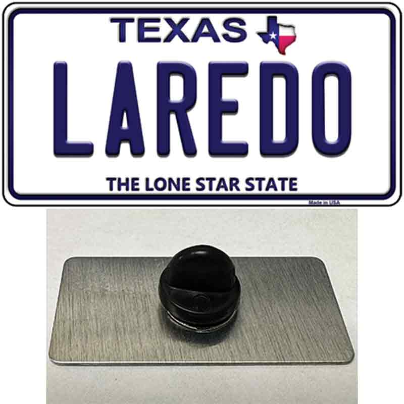PIN-LP-9377 1.5 x 0.75 in. Laredo Texas Novelty Rectangle Metal Hat Pin
